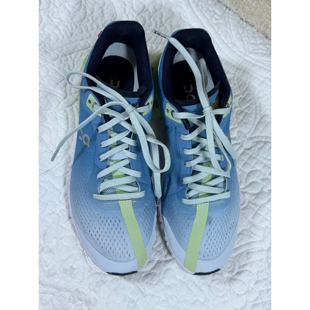 On Cloud Womens 8 Blue Cloudflow CloudTec Lace Up Running Athletic Shoes Sneaker
